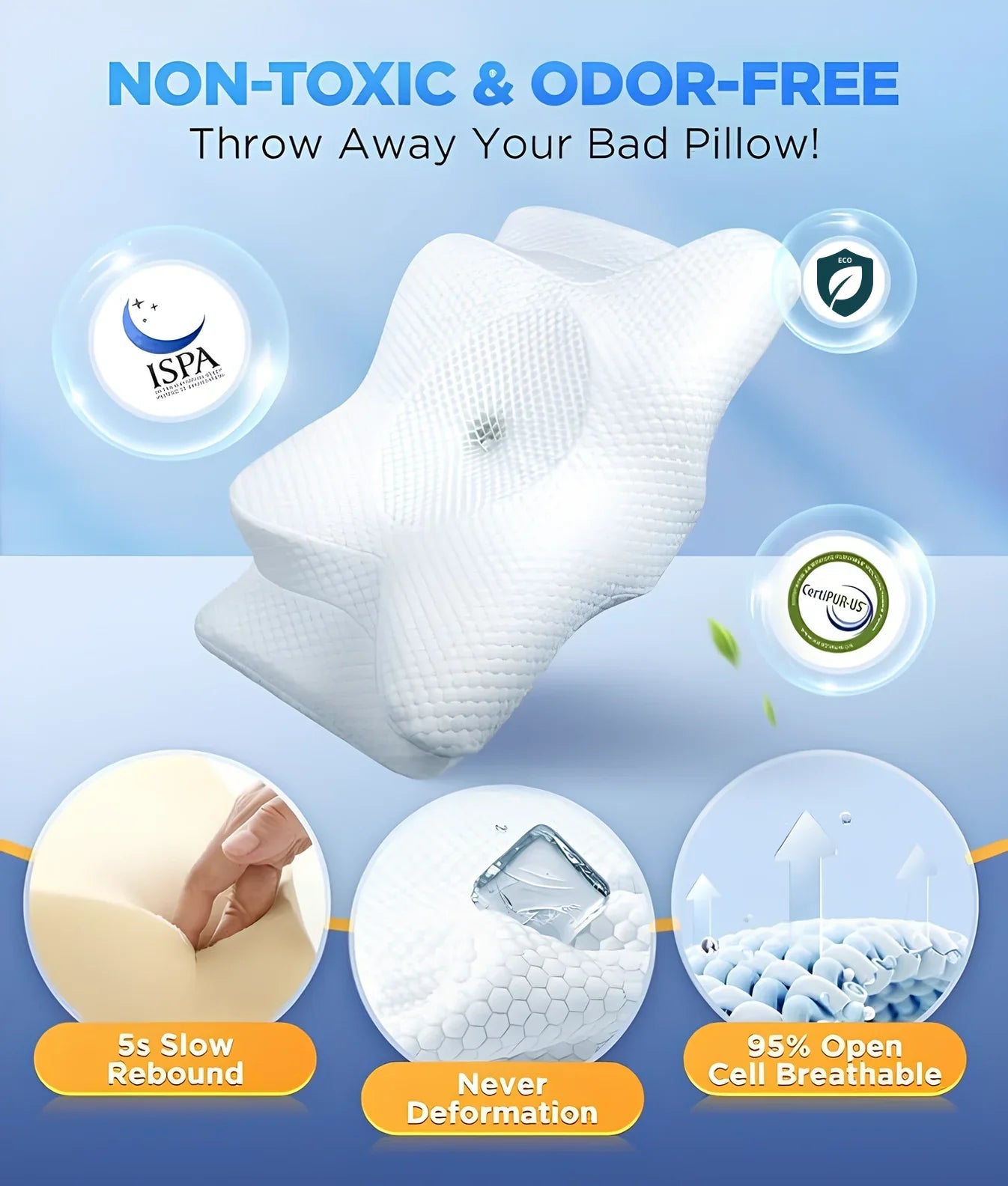 Memory Foam Neck Pillow